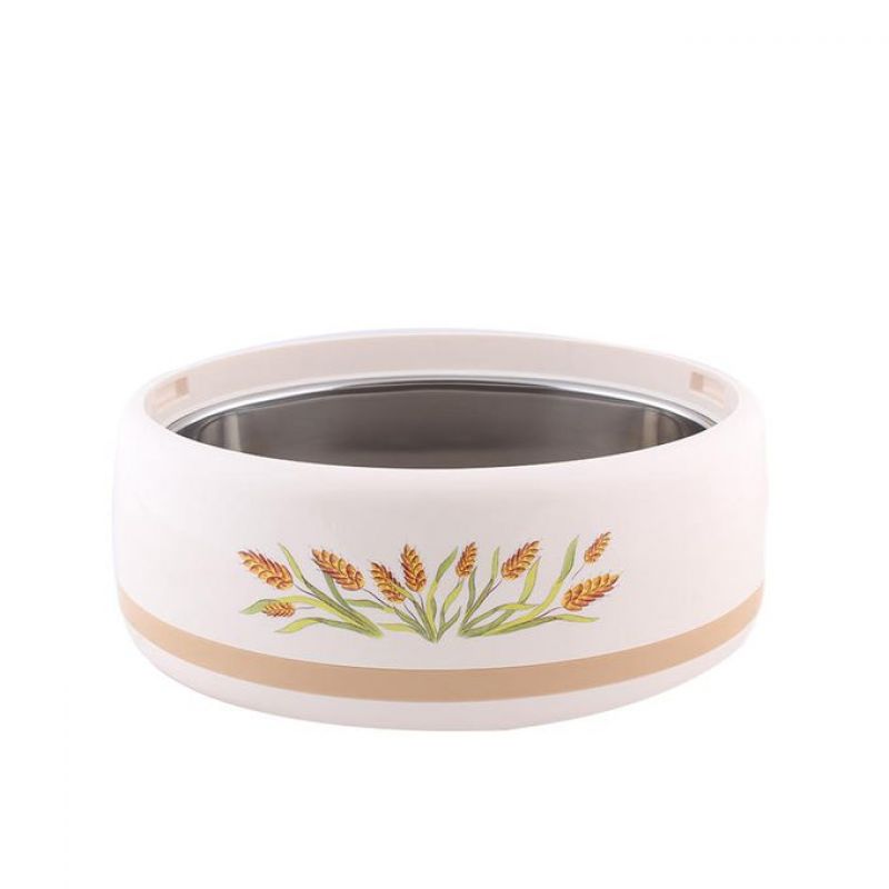 Beige Oval Shaped Hot Pot - 3.5 Liters